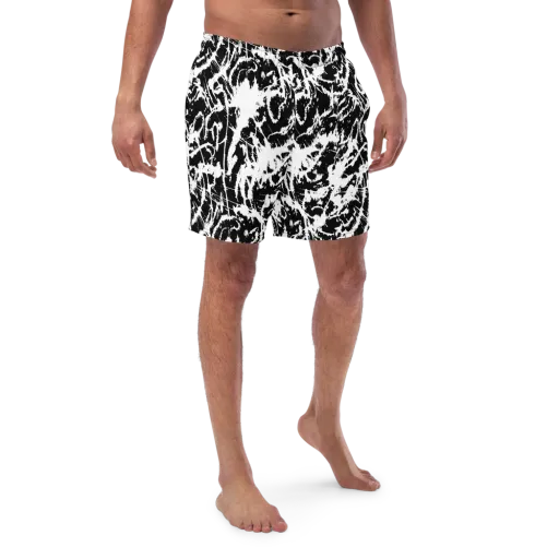 Monochrome Wild on a Swim Trunks