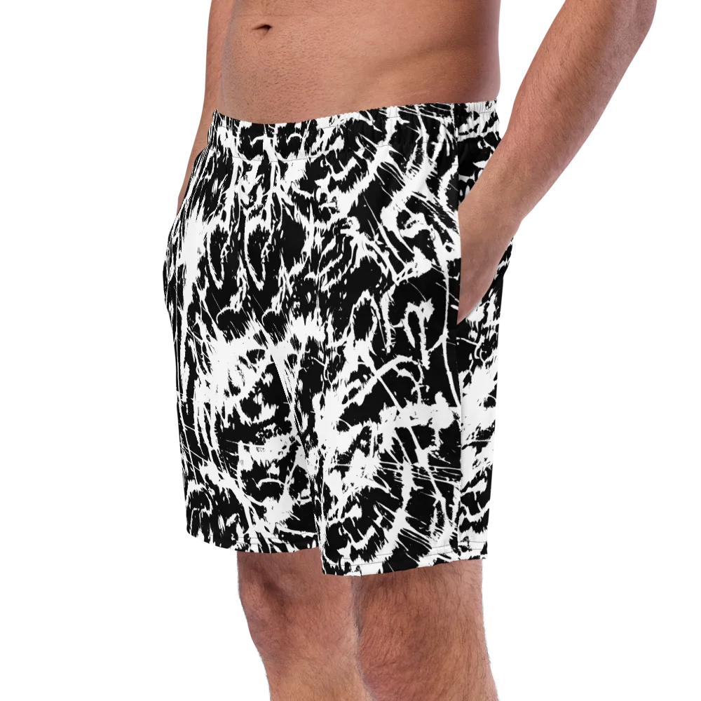Monochrome Wild on Swim Trunks — Left Front