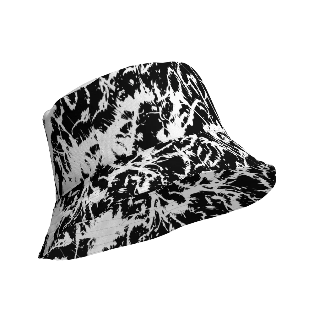 Monochrome Wild on Reversible Bucket Hat — Product details Outside