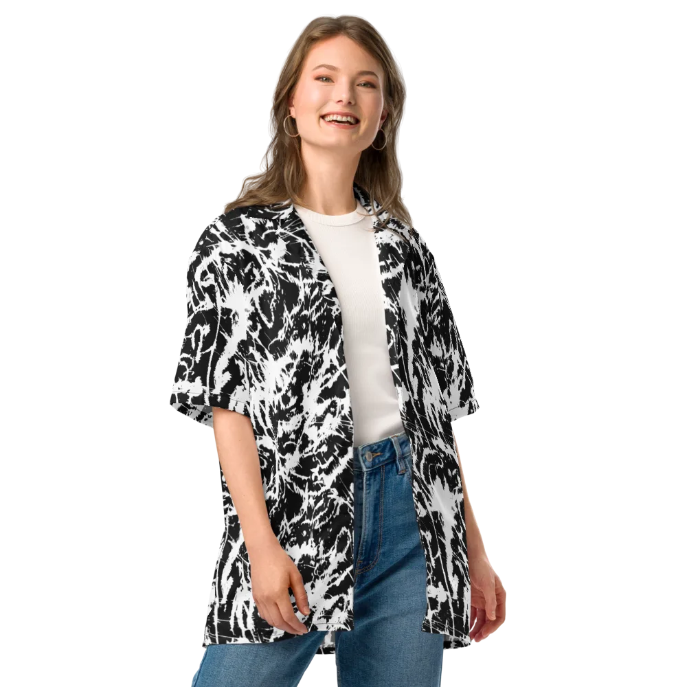 Monochrome Wild on Button Shirt — Front