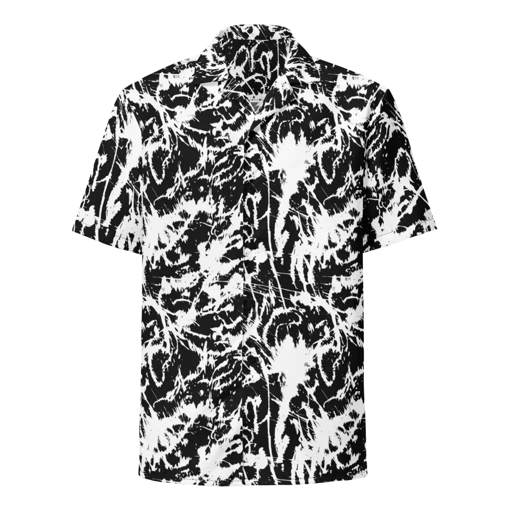 Monochrome Wild on Button Shirt — Front