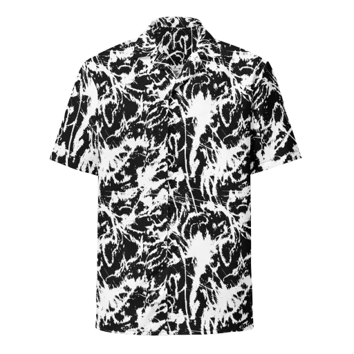 Monochrome Wild on a Button Shirt