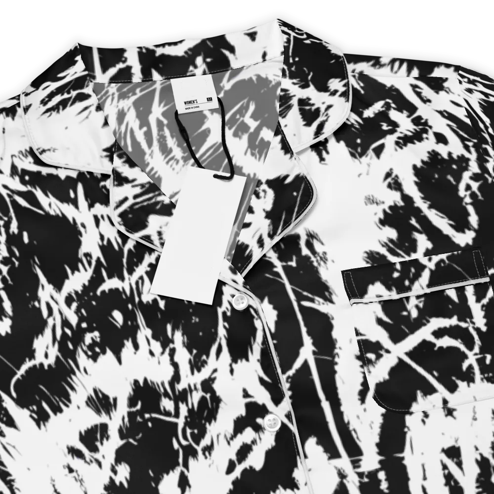 Monochrome Wild on Women's Short Sleeve Pajama Top — Product details