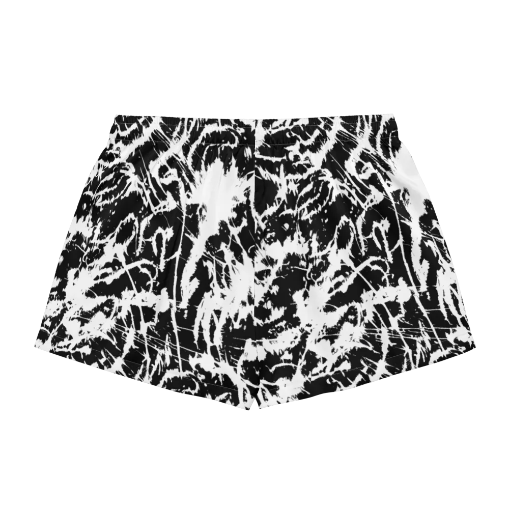 Monochrome Wild on Women's Pajama Shorts — Back