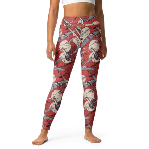 Redline Squadron on a Yoga Leggings