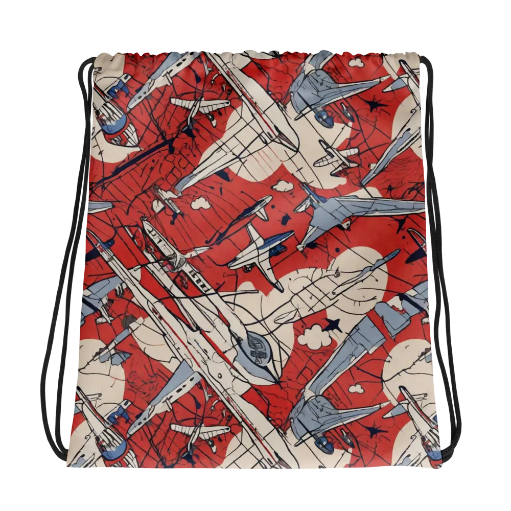 Redline Squadron on Drawstring Bag — Photo
