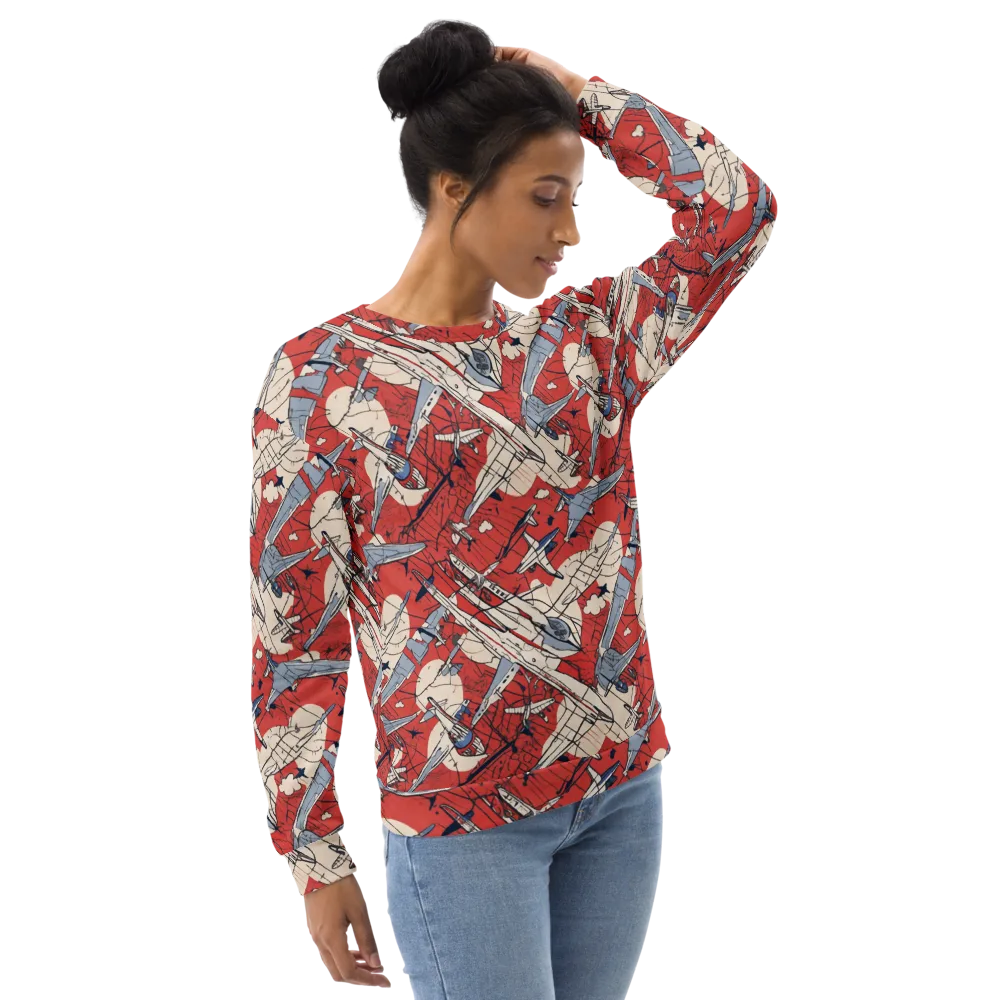 Redline Squadron on Sweatshirt — Right Front