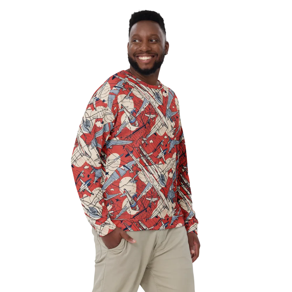 Redline Squadron on Sweatshirt — Front