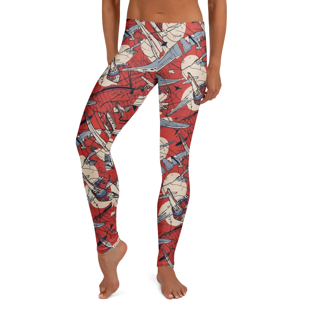Redline Squadron on Leggings — Front