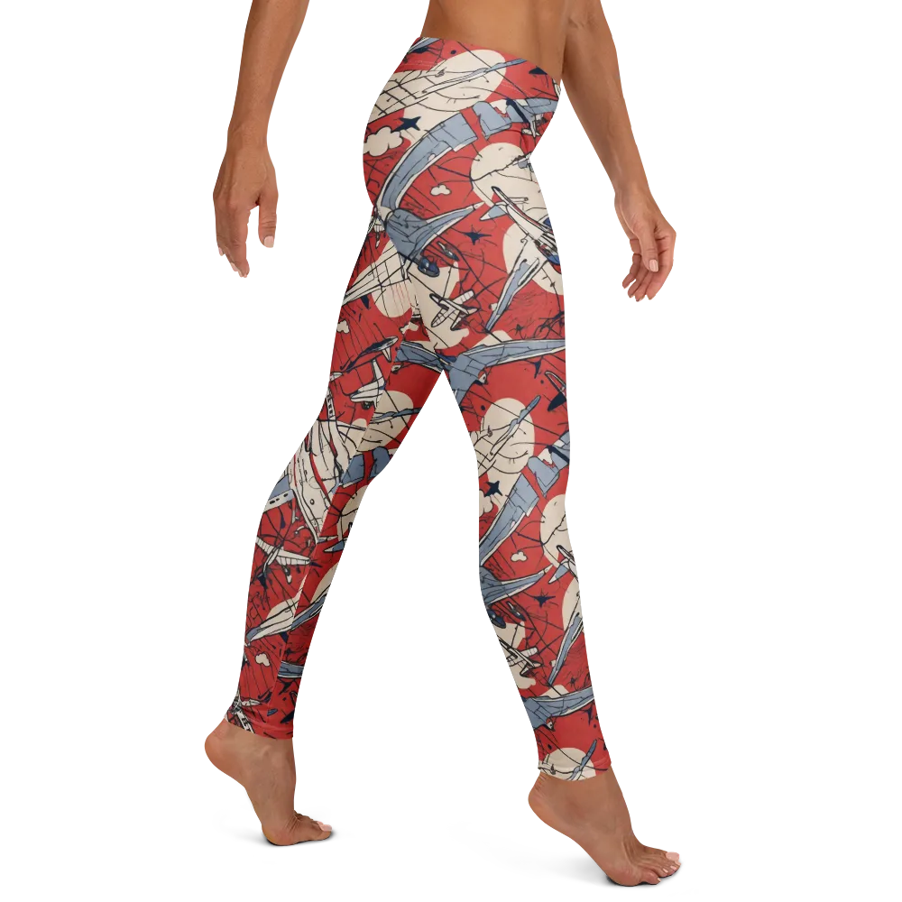Redline Squadron on Leggings — Right