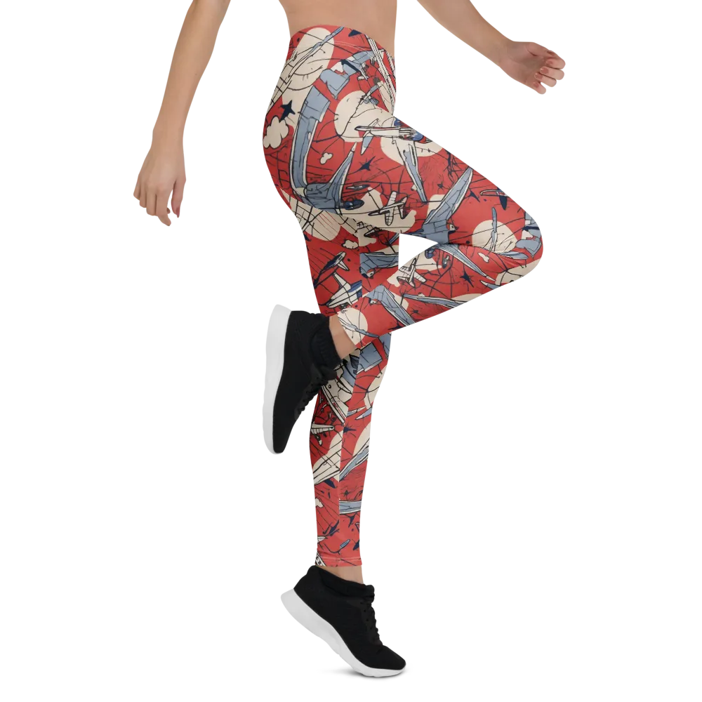 Redline Squadron on Leggings — Right