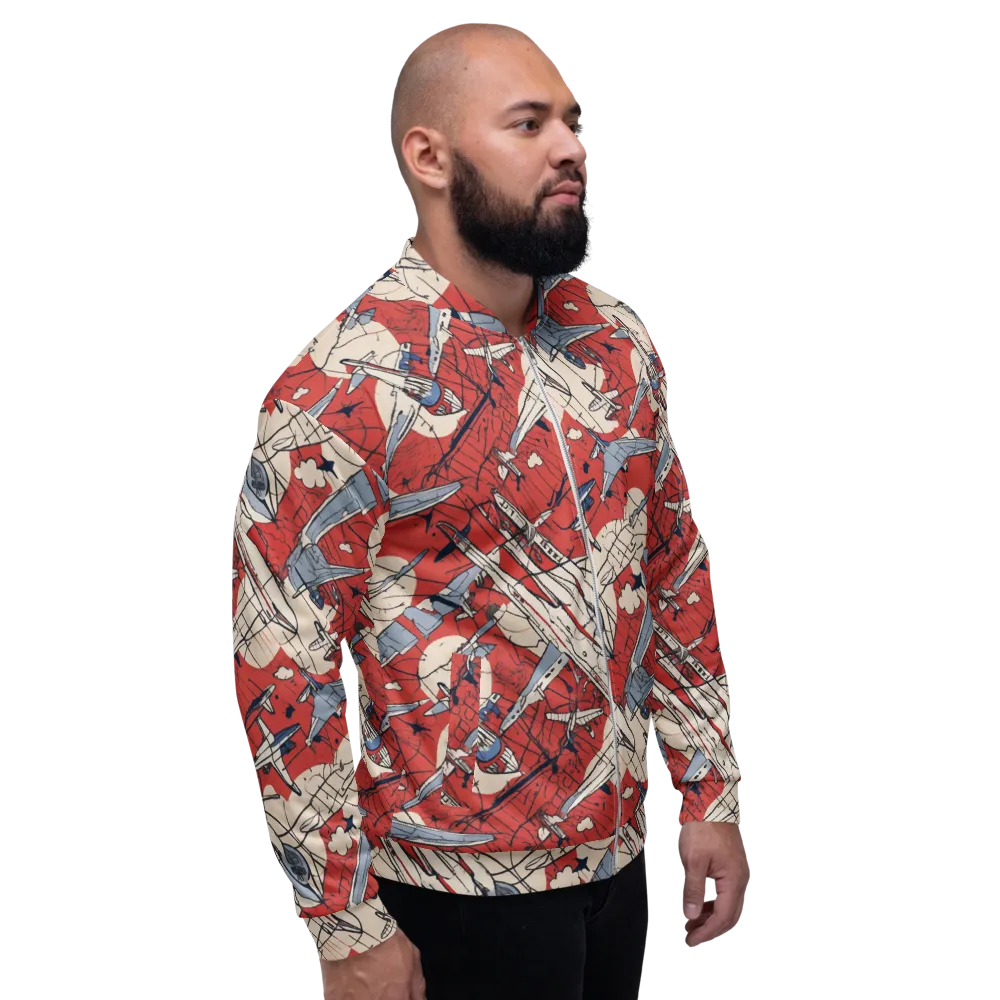 Redline Squadron on Bomber Jacket — Right