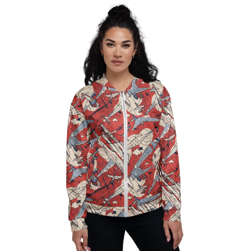 Redline Squadron on Bomber Jacket — Front