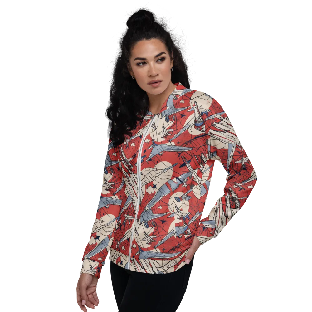 Redline Squadron on Bomber Jacket — Left
