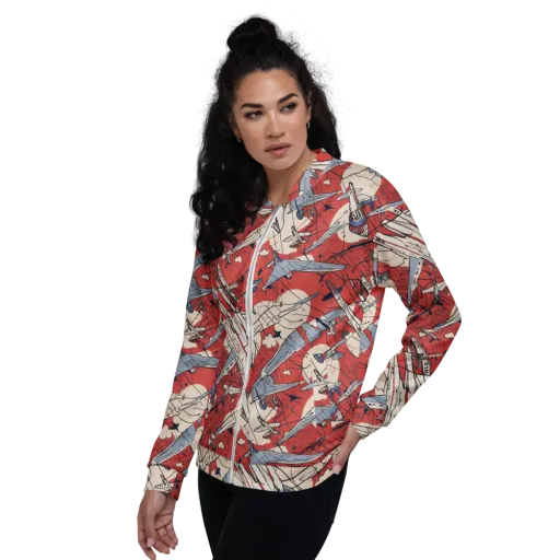 Redline Squadron on a Bomber Jacket