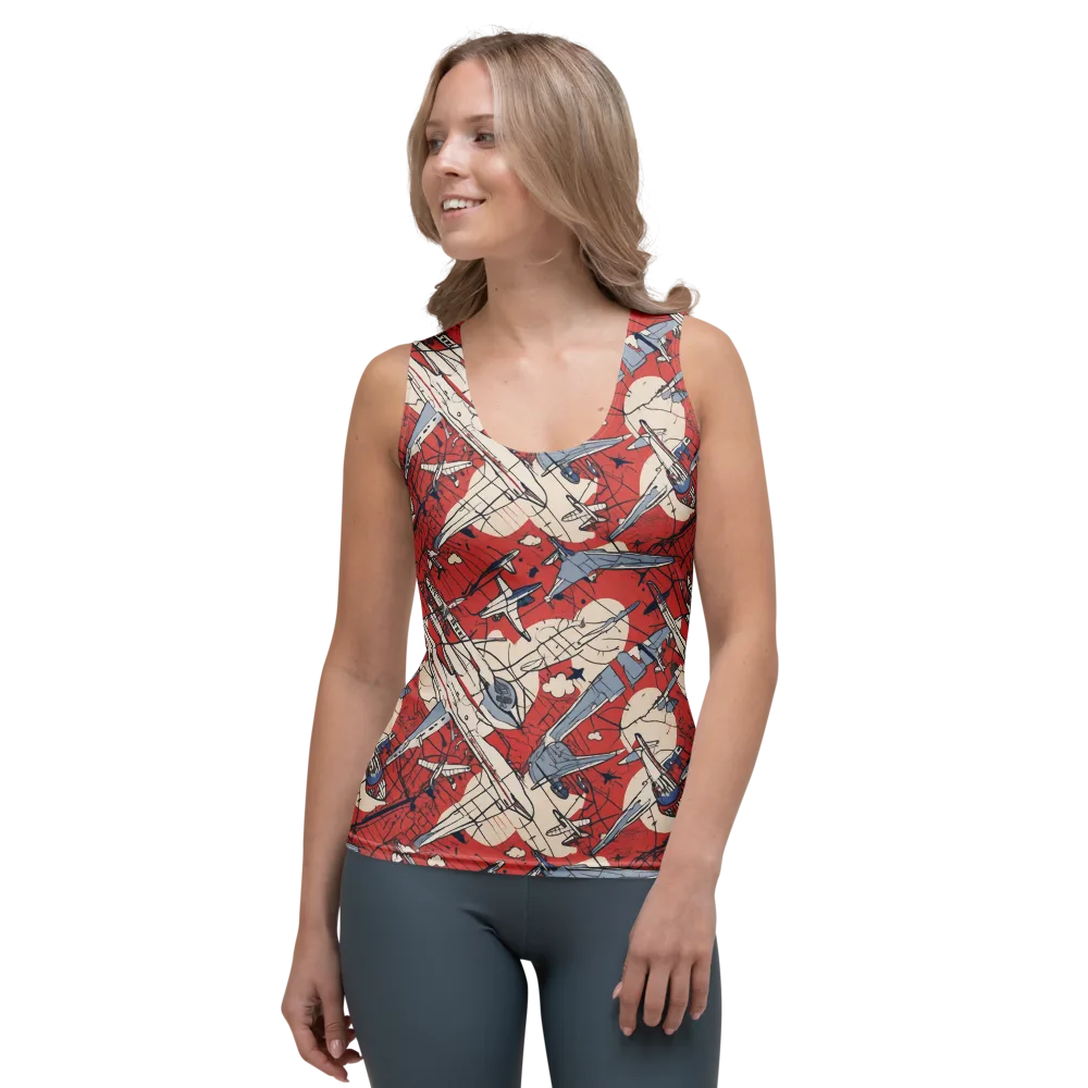 Redline Squadron on Women's Tank Top — Front