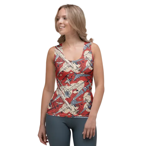 Redline Squadron on a Women's Tank Top