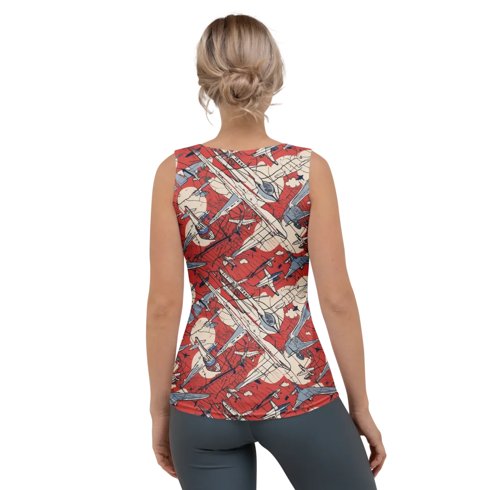 Redline Squadron on Women's Tank Top — Back