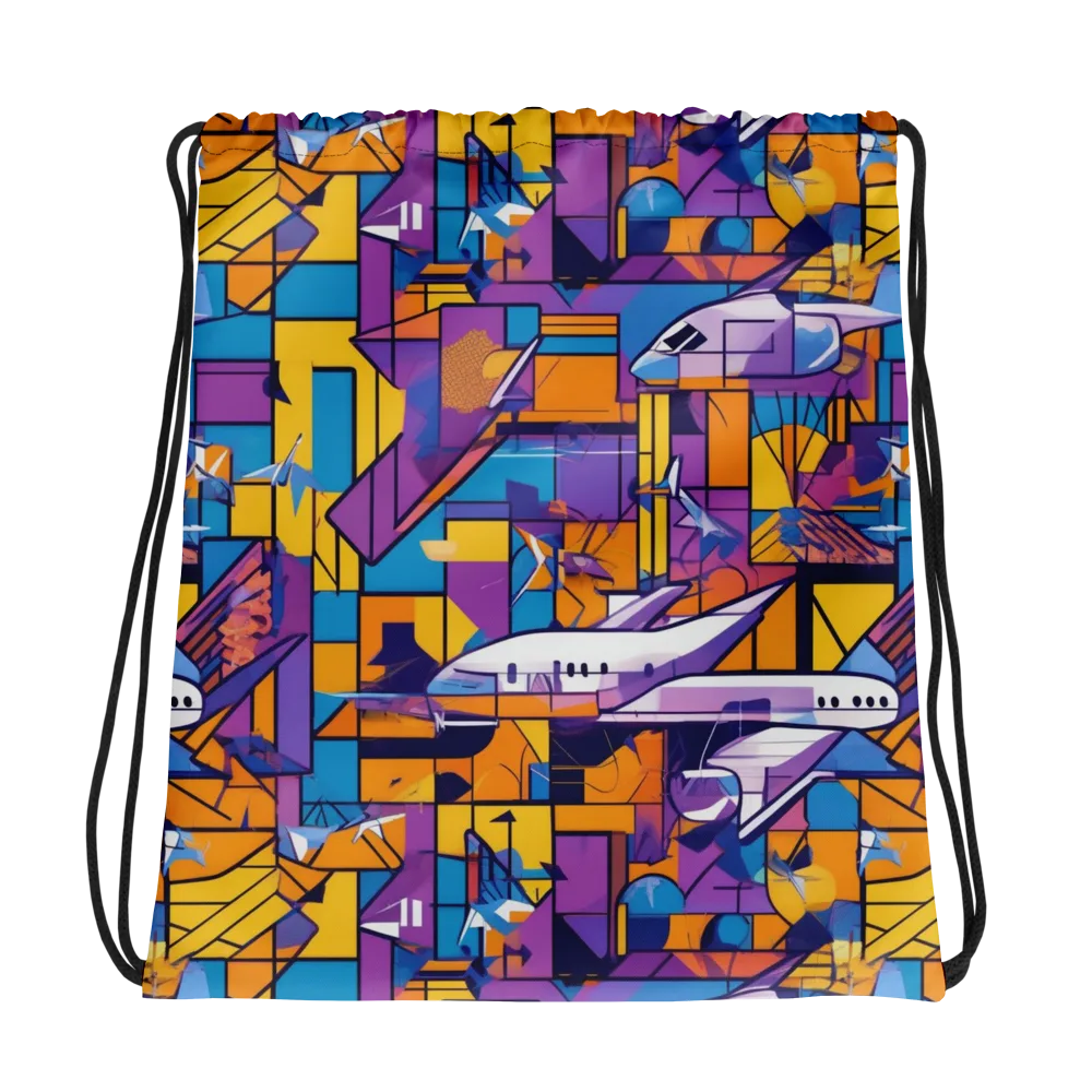 Jetstream Mosaic on Drawstring Bag — Photo