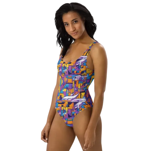 Jetstream Mosaic on a One-Piece Swimsuit