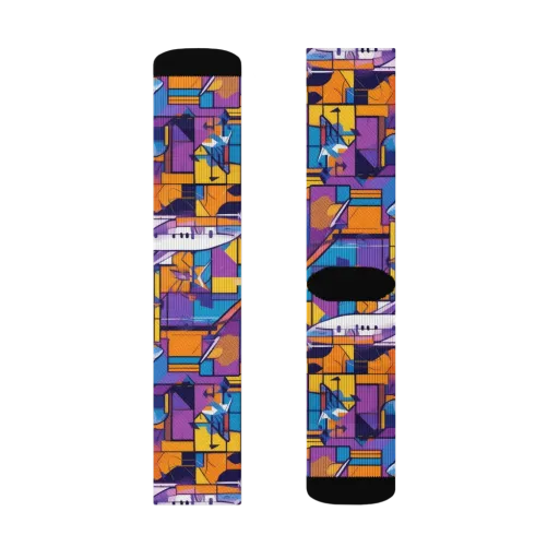 Jetstream Mosaic on a Socks