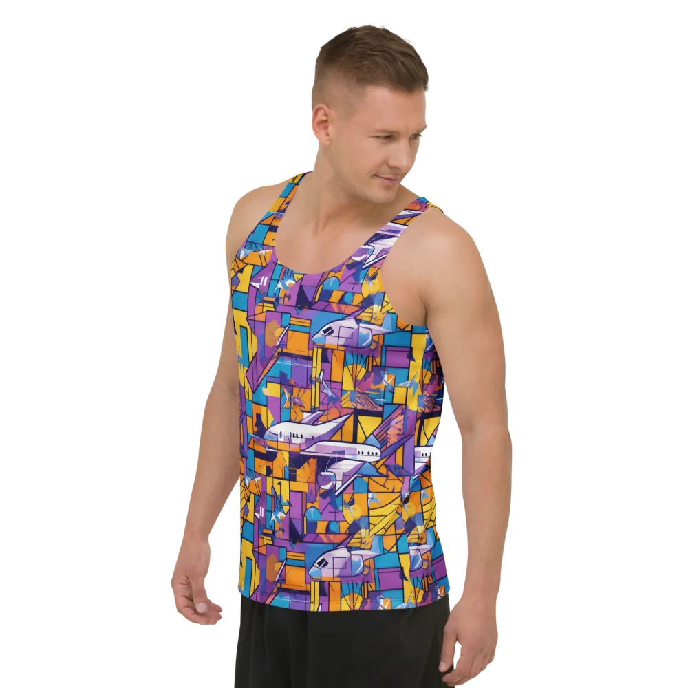 Jetstream Mosaic on Men's Tank Top — Left Front