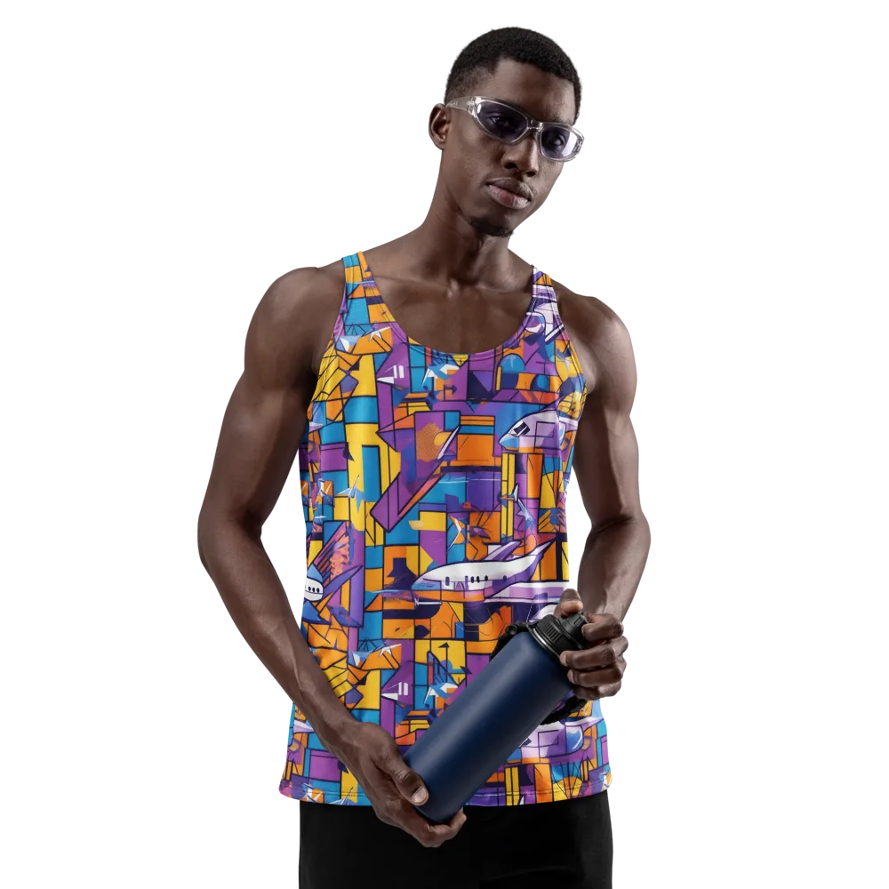 Jetstream Mosaic on Men's Tank Top — Front