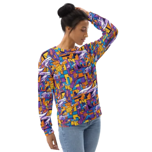 Jetstream Mosaic on a Sweatshirt