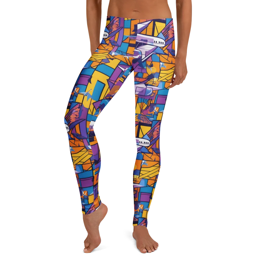 Jetstream Mosaic on Leggings — Front