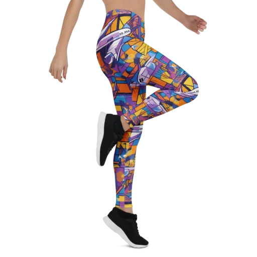 Jetstream Mosaic on a Leggings