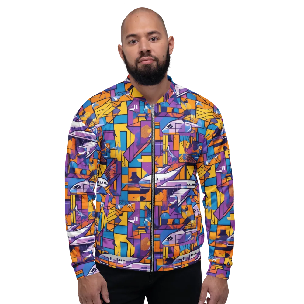 Jetstream Mosaic on Bomber Jacket — Front