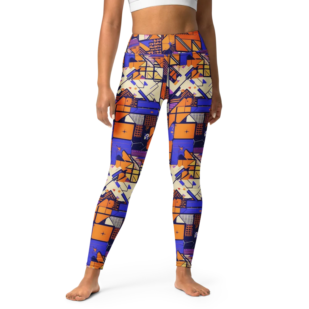 Electric Parcel on Yoga Leggings — Front