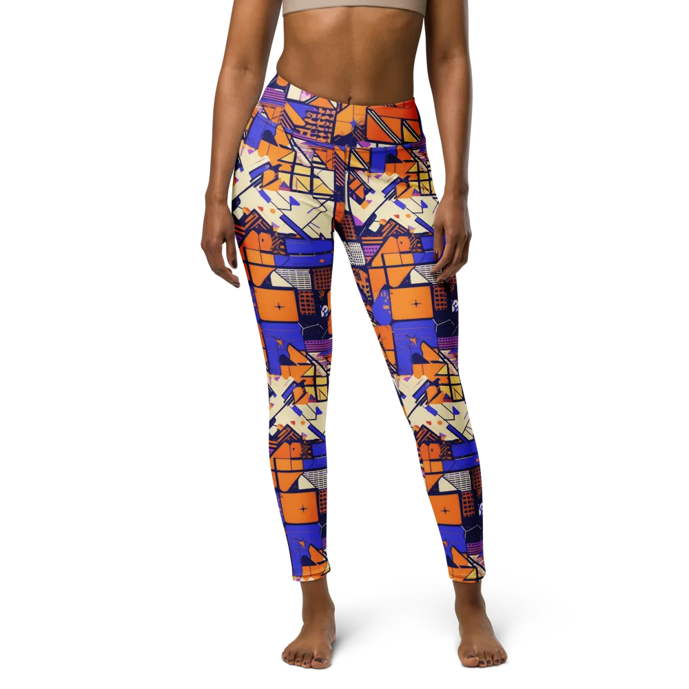 Electric Parcel on Yoga Leggings — Front