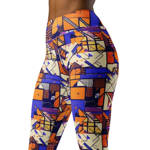 Electric Parcel on a Yoga Leggings