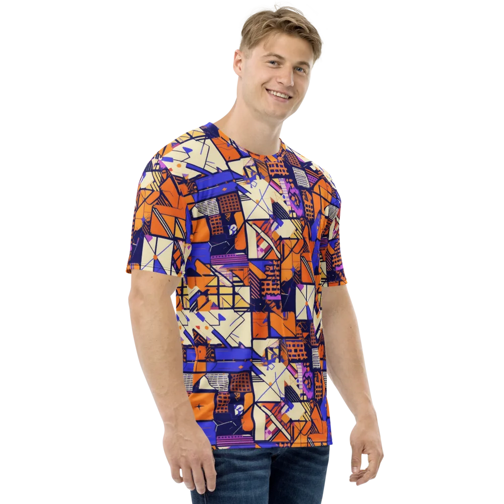 Electric Parcel on Men's Crew Neck T-Shirt — Right