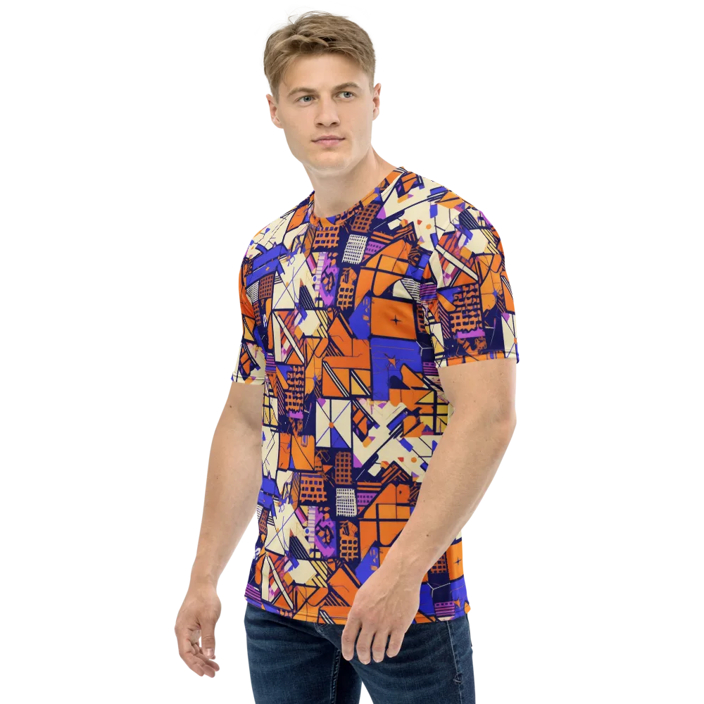 Electric Parcel on Men's Crew Neck T-Shirt — Left