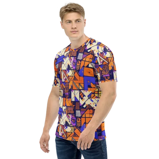 Electric Parcel on a Men's Crew Neck T-Shirt
