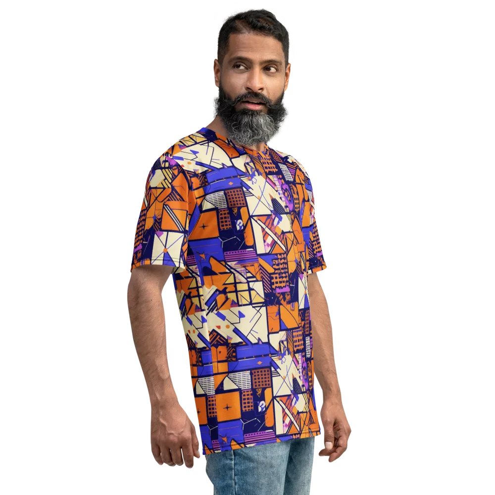 Electric Parcel on Men's Crew Neck T-Shirt — Right