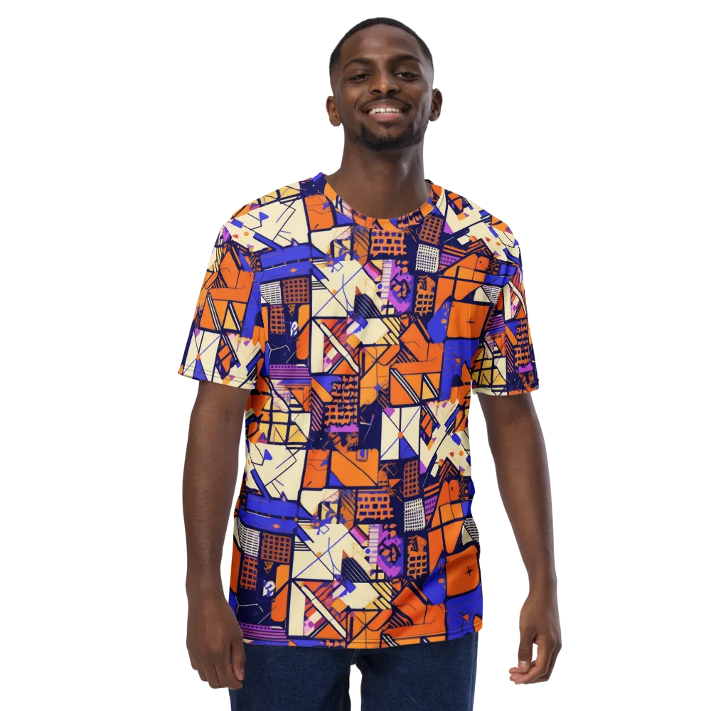 Electric Parcel on Men's Crew Neck T-Shirt — Front
