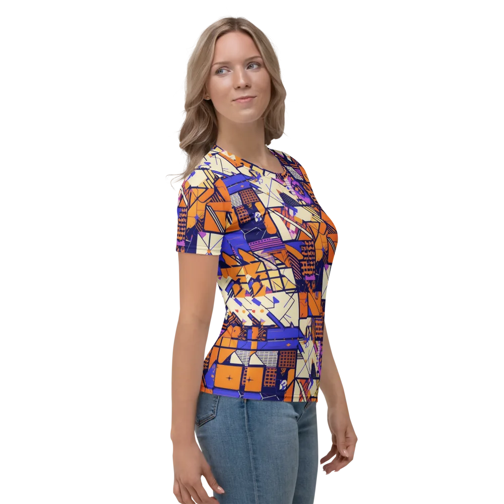 Electric Parcel on Women's Crew Neck T-Shirt — Right