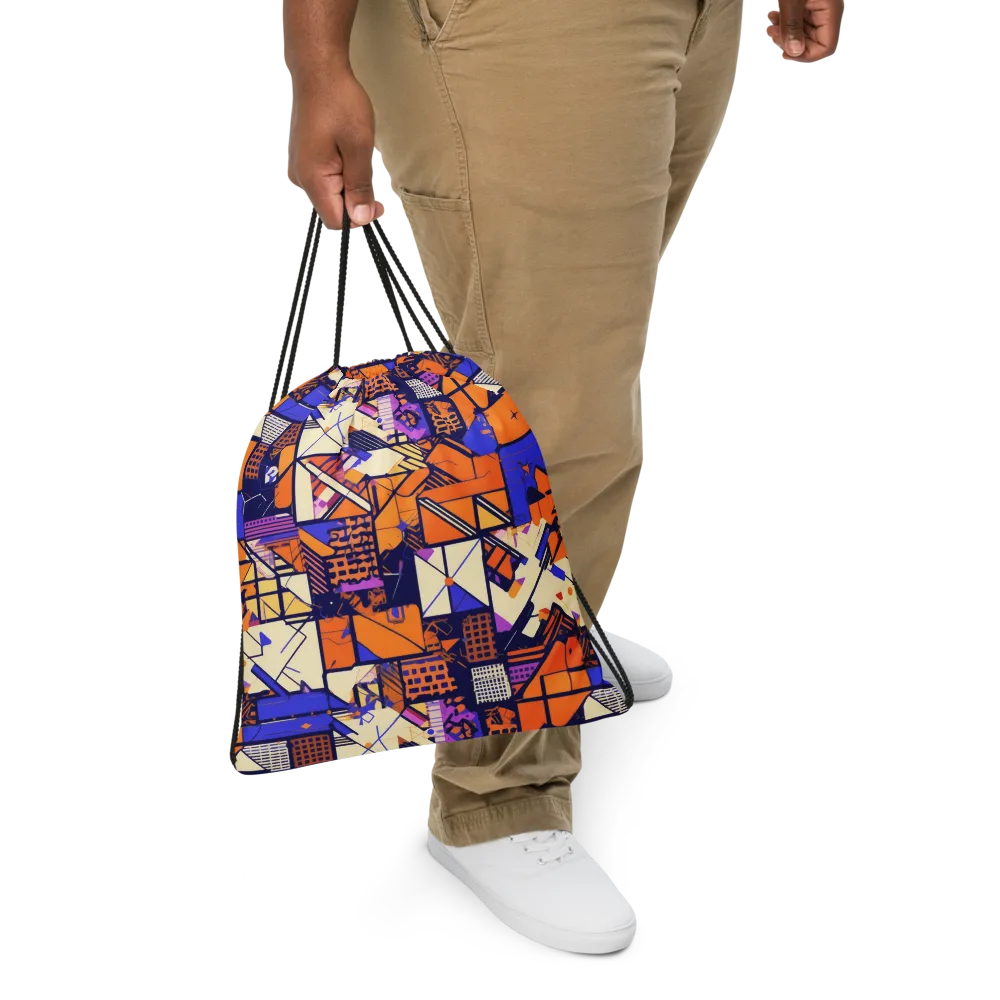 Electric Parcel on Drawstring Bag — Front