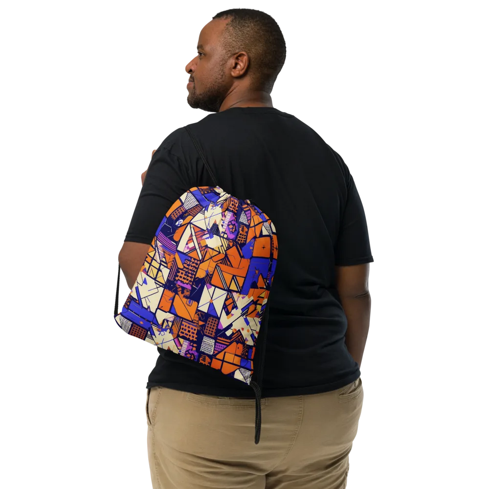 Electric Parcel on Drawstring Bag — Front