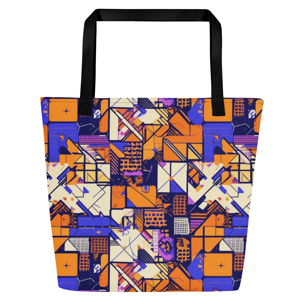 Electric Parcel on Large Tote Bag W/ Pocket — Front
