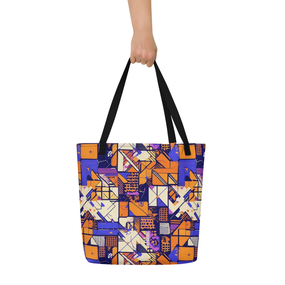 Electric Parcel on Large Tote Bag W/ Pocket — Front