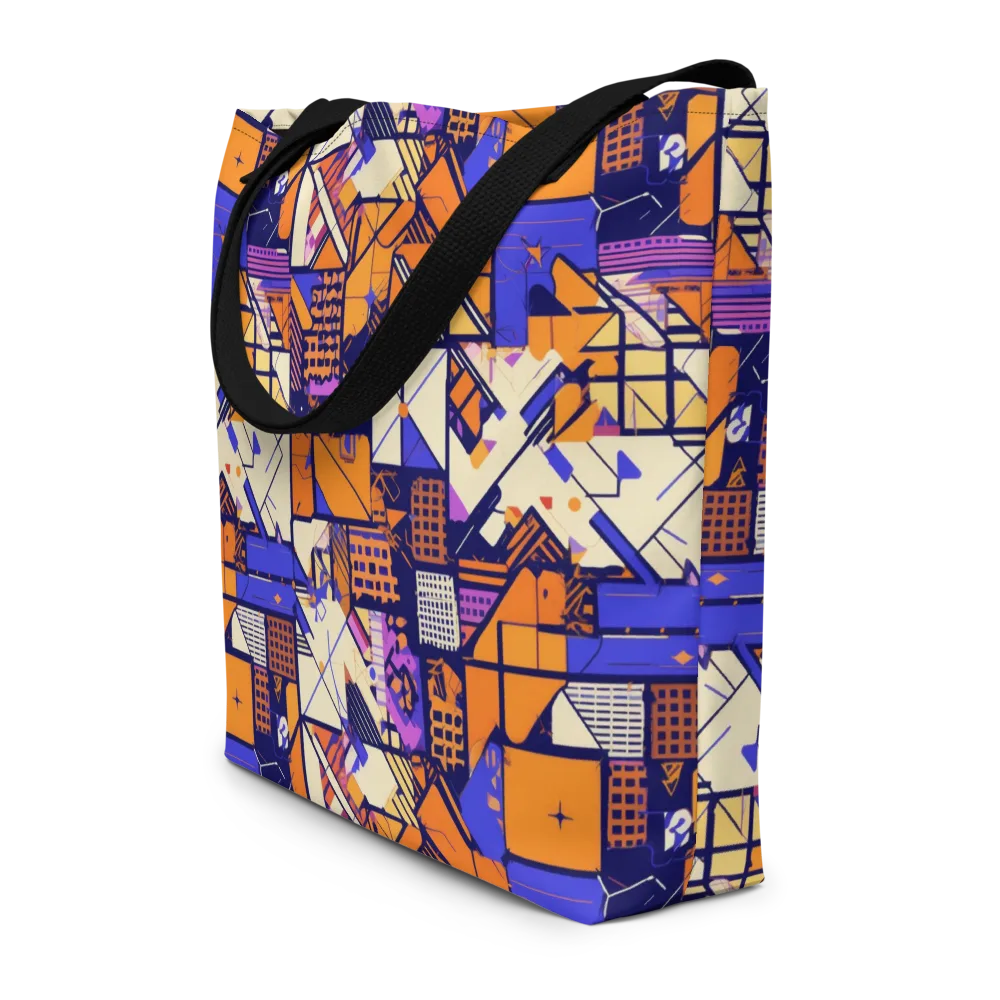 Electric Parcel on Large Tote Bag W/ Pocket — Front