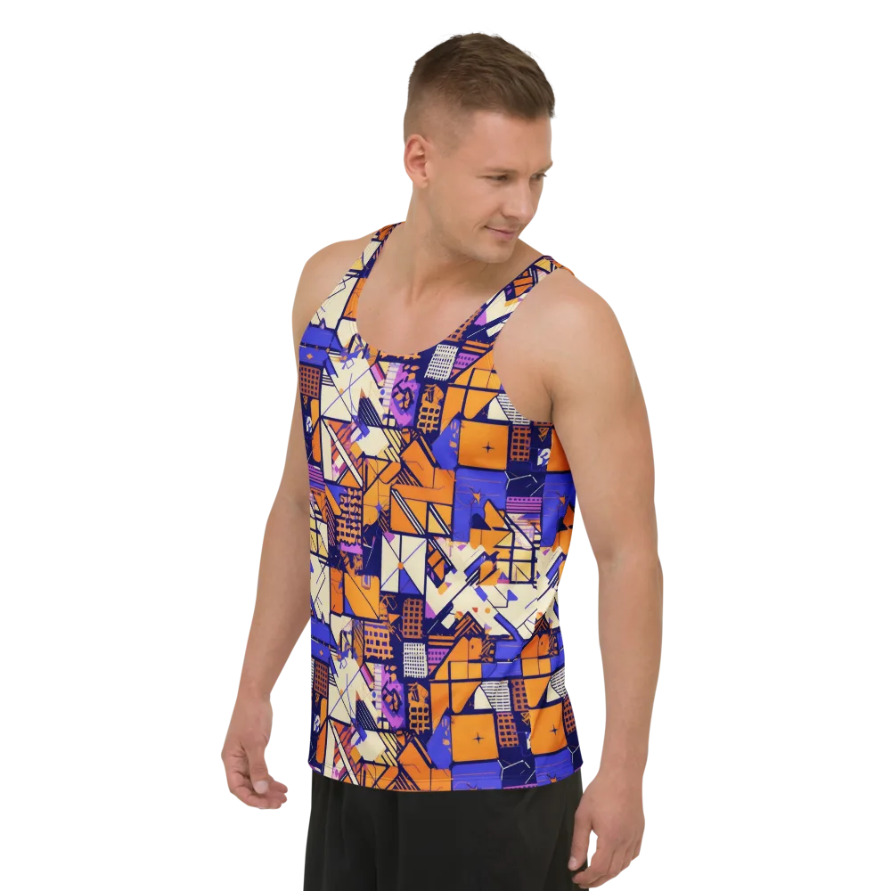 Electric Parcel on Men's Tank Top — Left Front