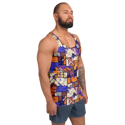 Electric Parcel on a Men's Tank Top