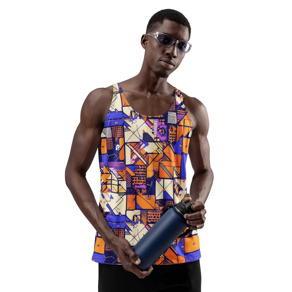 Electric Parcel on Men's Tank Top — Front