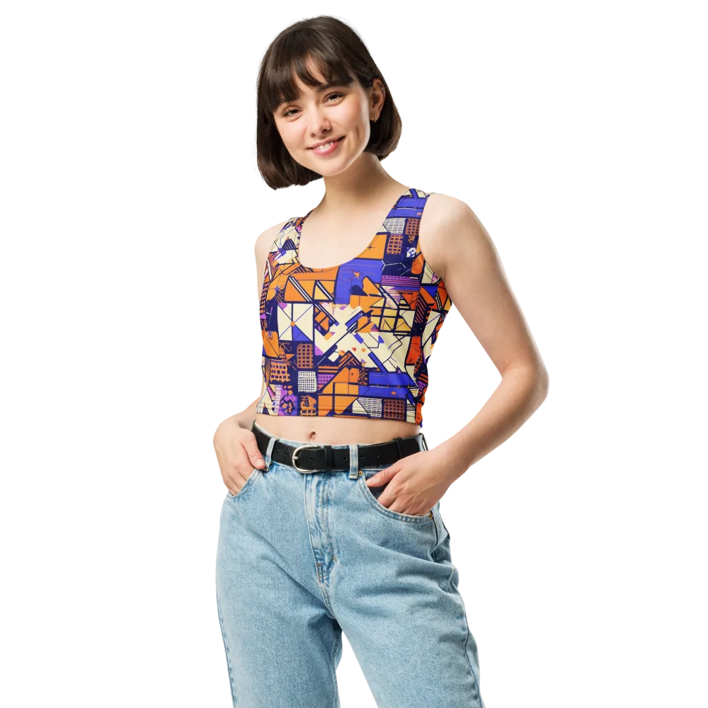 Electric Parcel on Crop Top — Front