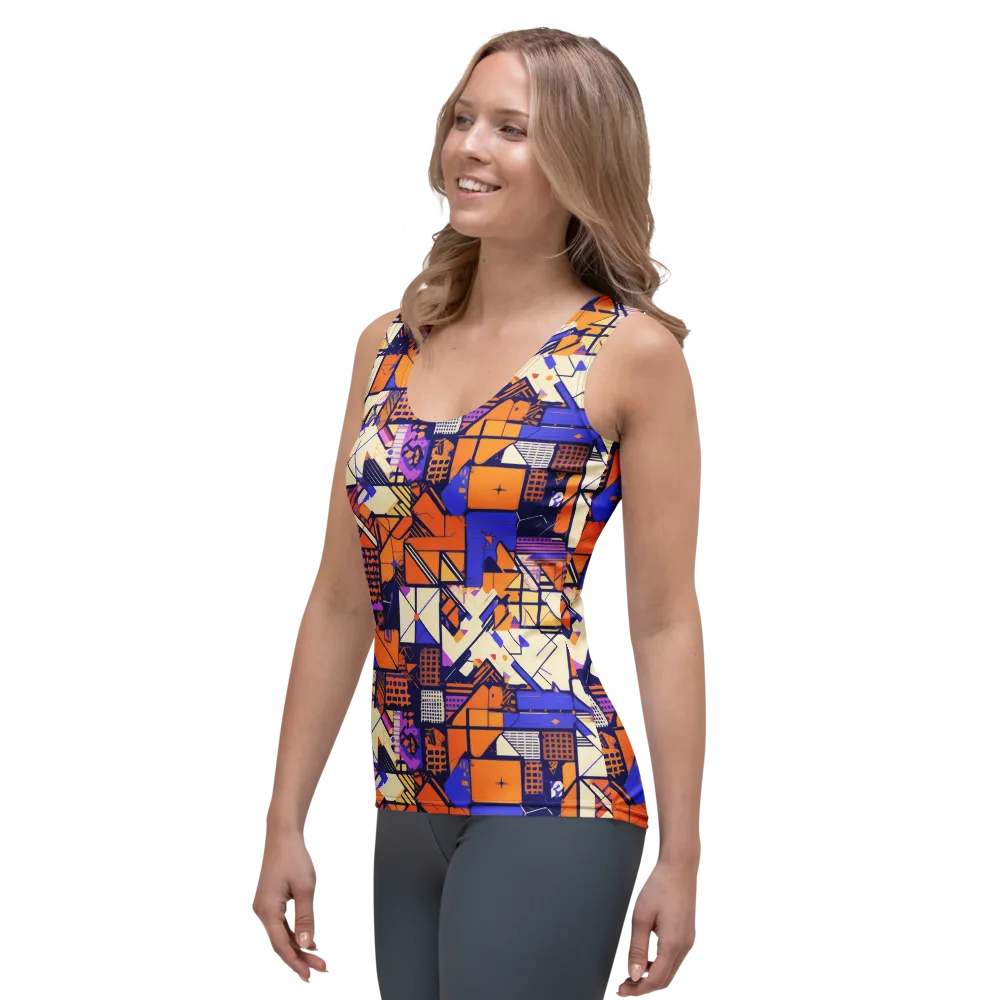 Electric Parcel on Women's Tank Top — Left Front